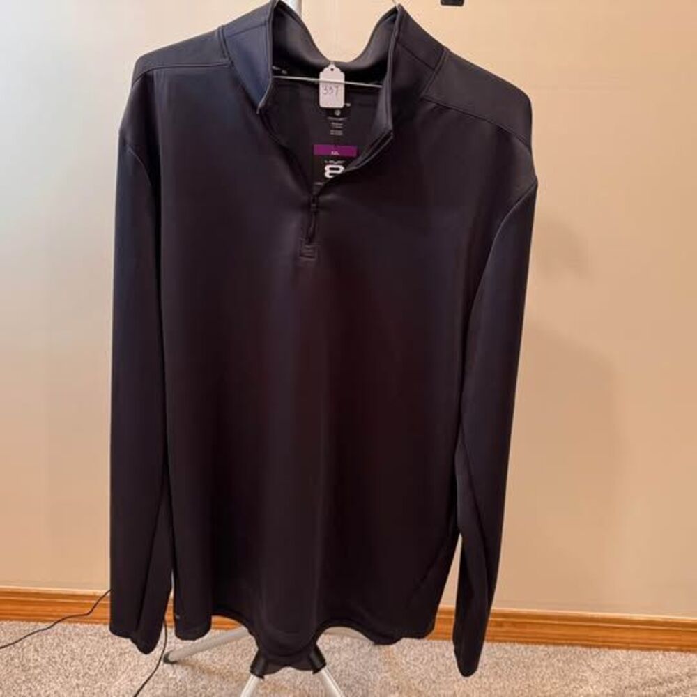 NWT Layer 8 Circular Knit 1/4 Zip Top XXL